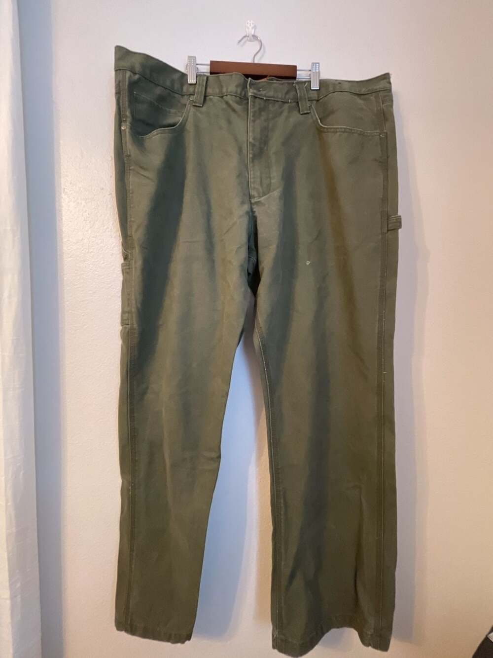 DieHard Green Canvas Duck Utility Workwear Carpenter Pants men’s 
42x32